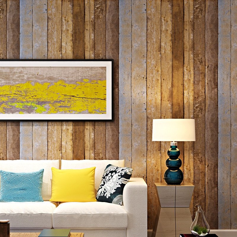 papel pintado a rayas verticales,amarillo,pared,habitación,sala,diseño de interiores