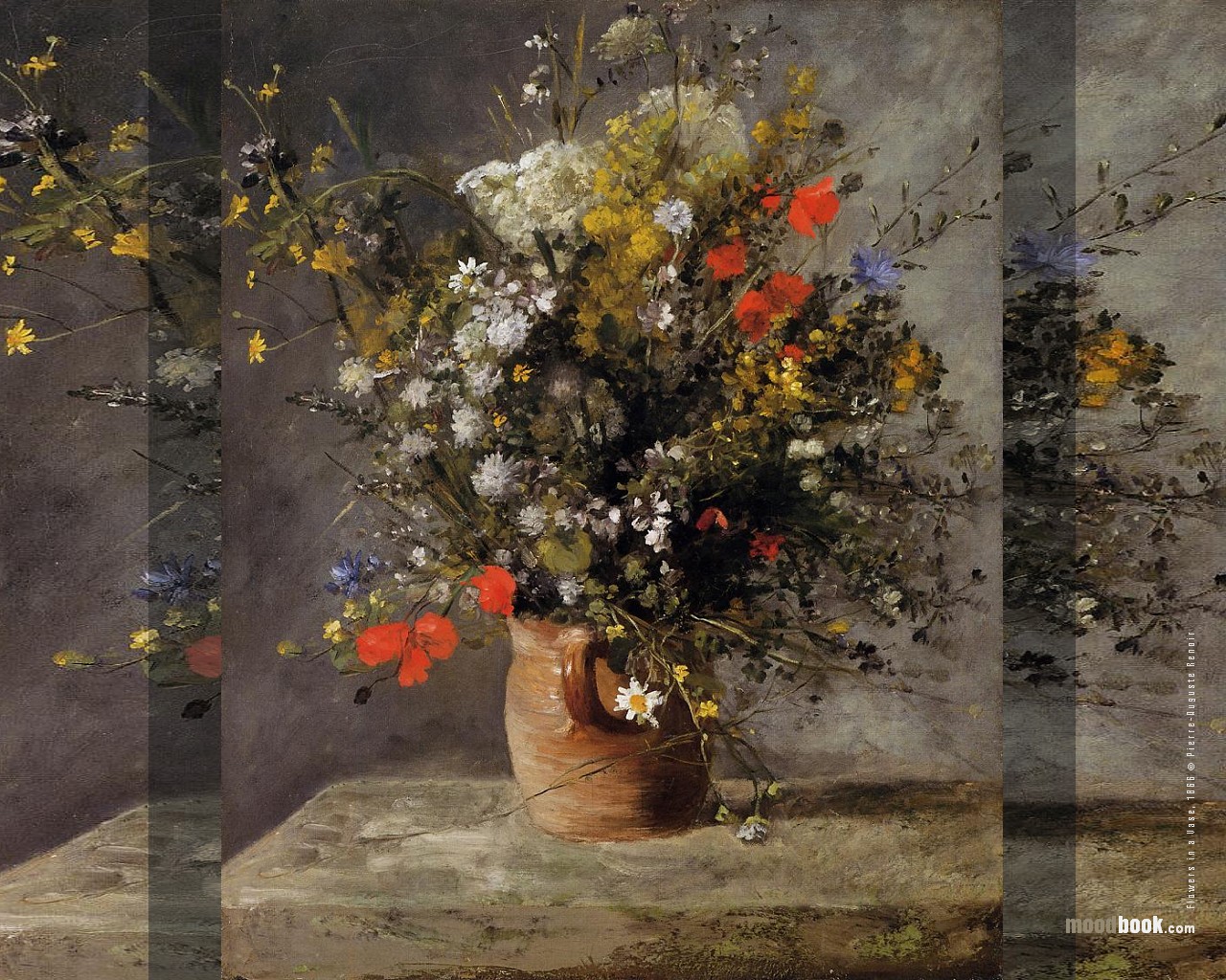 renoir wallpaper,pittura,natura morta,fotografia di still life,arte moderna,pianta