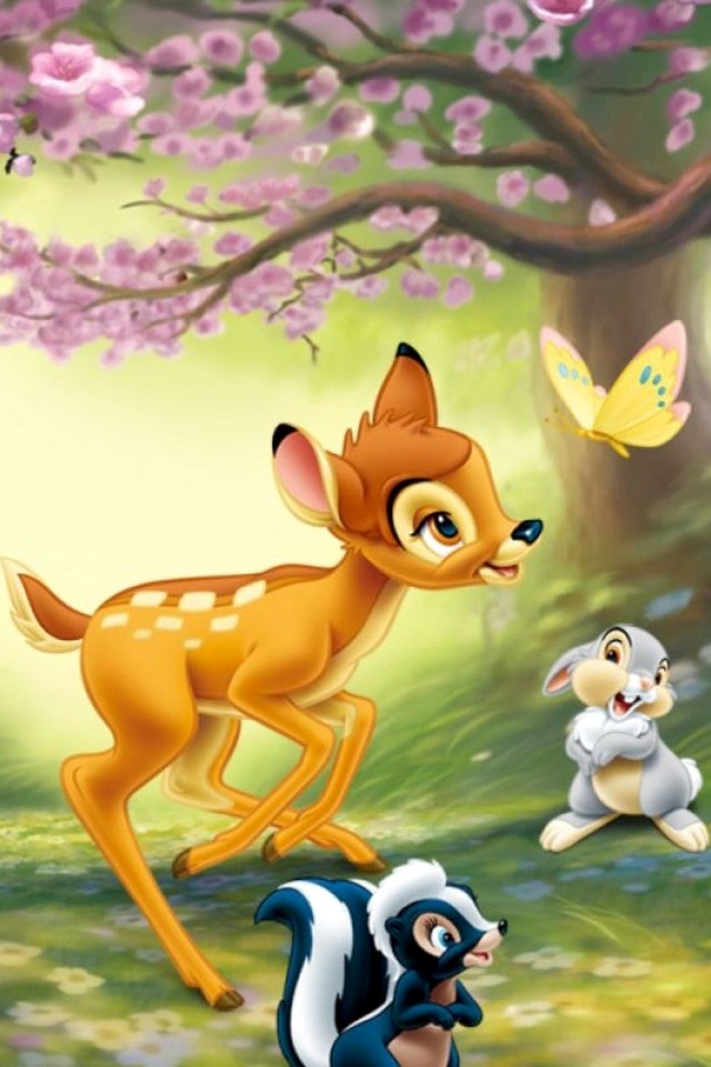 fondo de pantalla de bambi,dibujos animados,dibujos animados,animación,ilustración,fauna silvestre