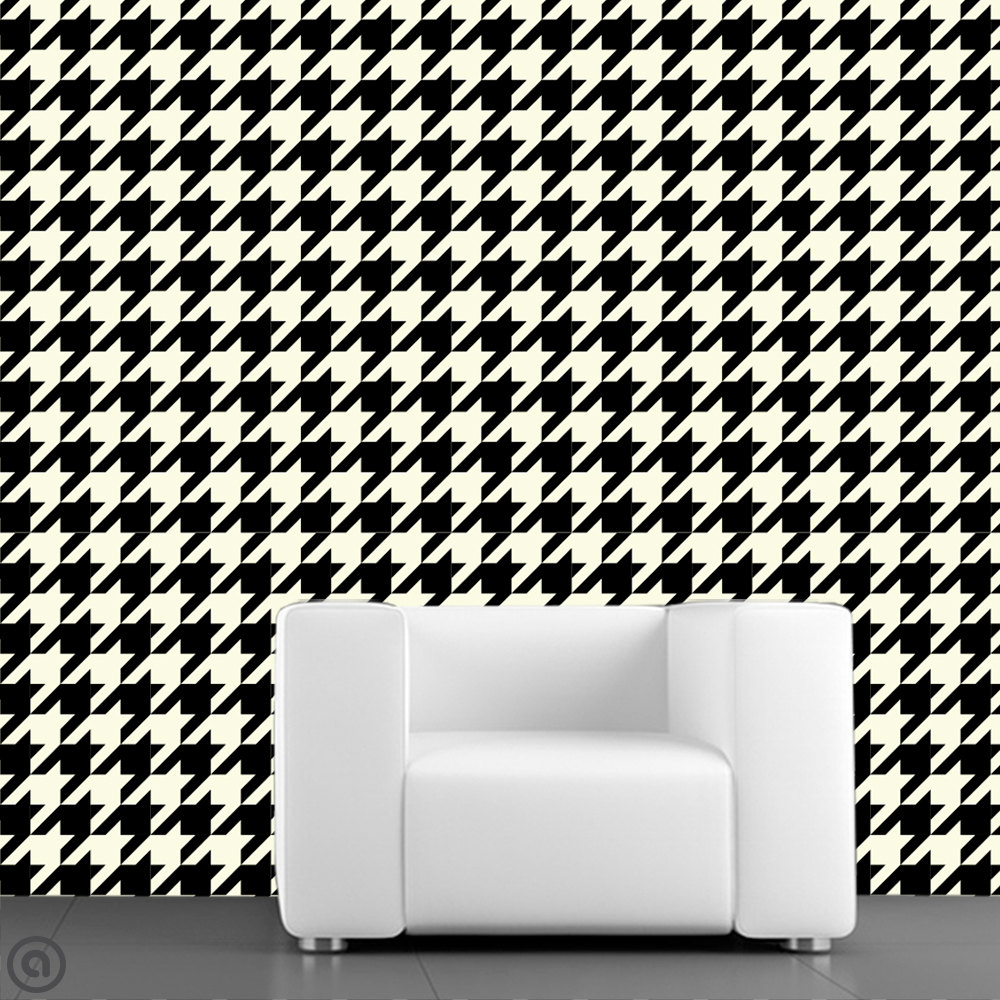 千鳥格子の壁紙,パターン,壁紙,黒と白,壁,設計
