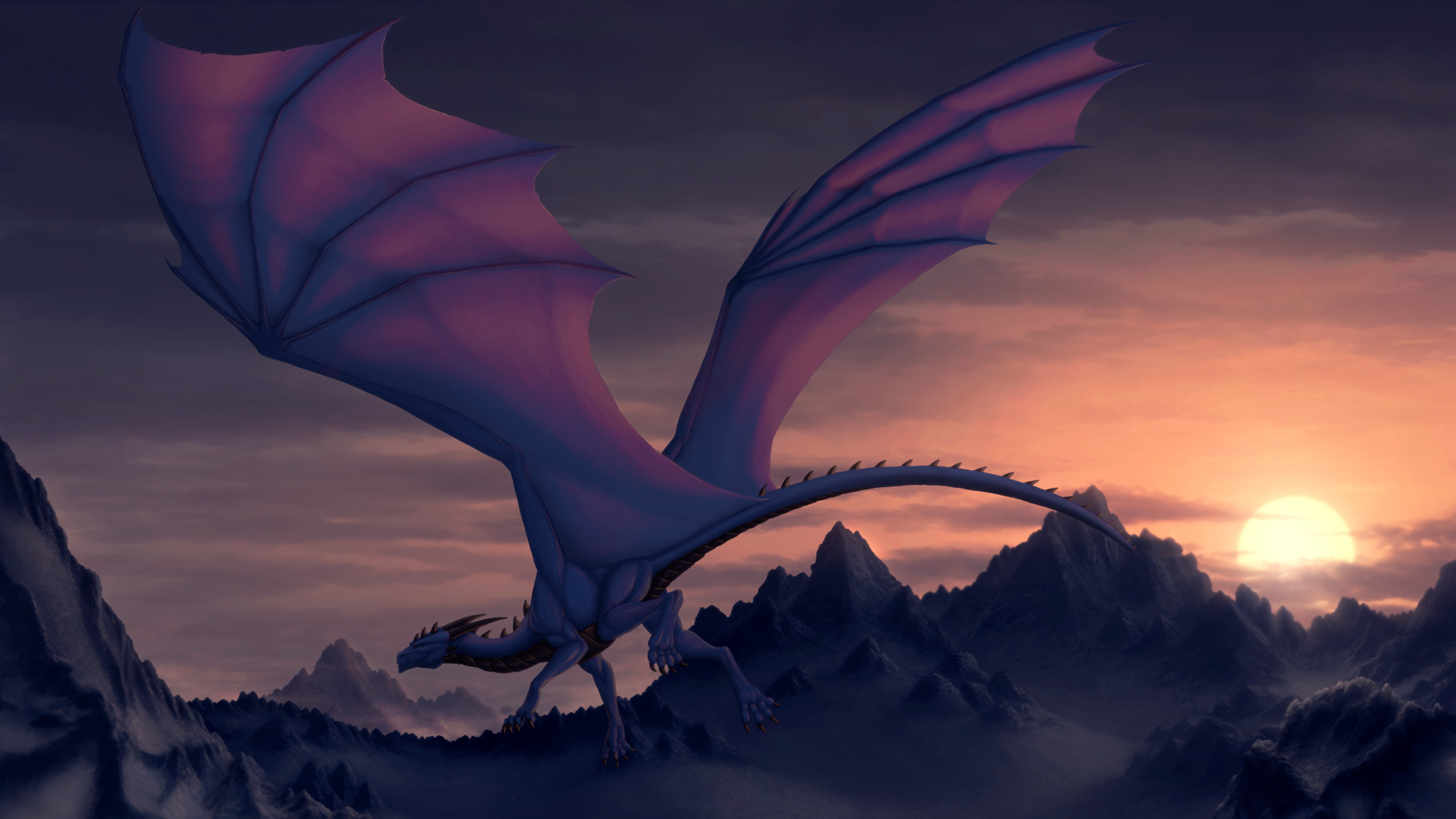 fond d'écran dragon,dragon,ciel,oeuvre de cg,personnage fictif,aile