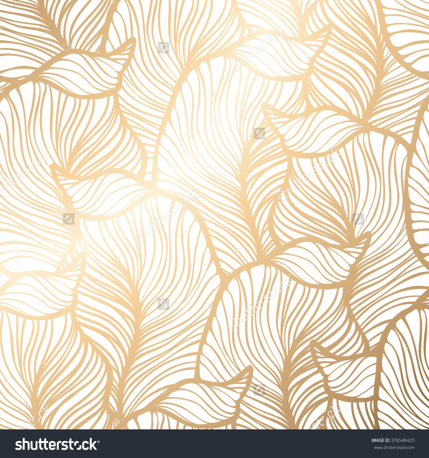 Gold Leaf Wallpaper Designs - Damask Seamless Floral Pattern Royal