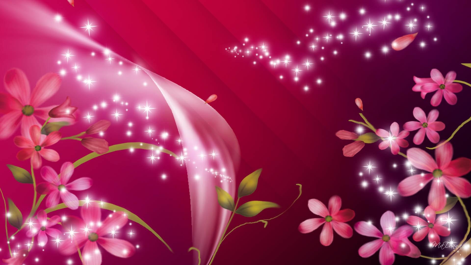 반짝이 라이브 벽지,분홍,보라색,꽃잎,꽃,봄