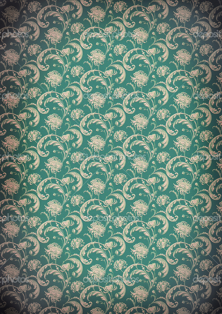 old wallpaper,pattern,green,design,textile,visual arts