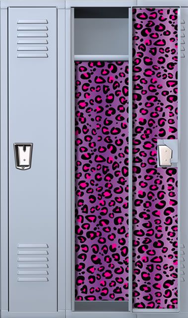 Amazon.com: Locker Lookz Aqua and Lime Leopard Locker Wallpaper #LW105 :  Sports & Outdoors