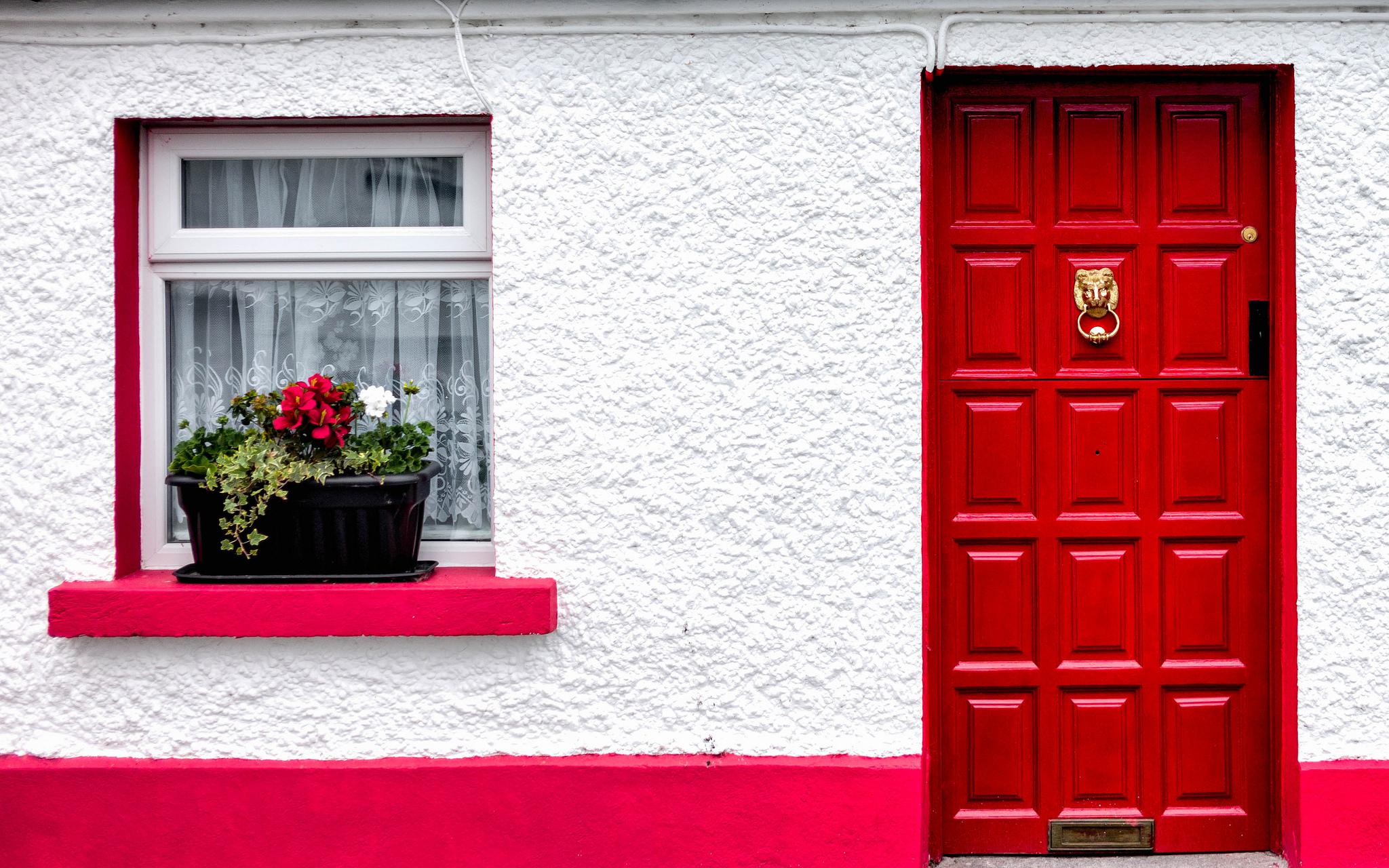 문 벽지,빨간,문,벽,창문,집 문