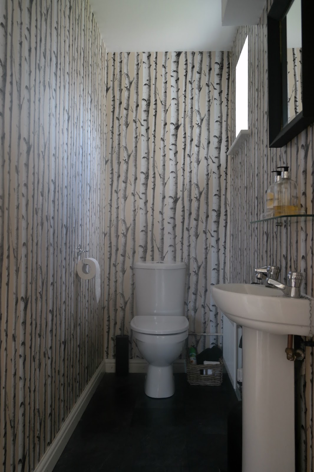 Wallpaper For Small Toilet - Downstairs Toilet- WallpaperUse