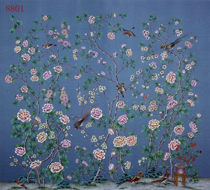 papier peint peint à la main,fleur,plante,textile,fleurs sauvages,arbre