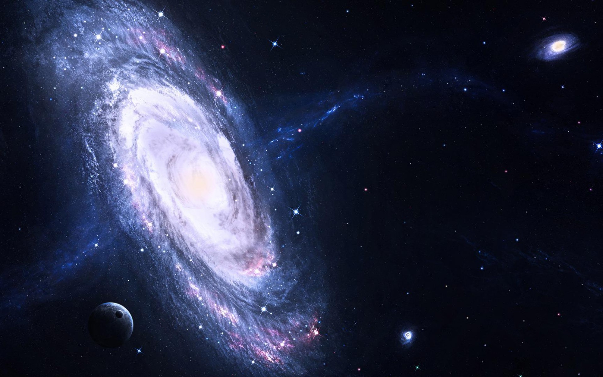 fond d'écran 3d de l'espace,galaxie,cosmos,galaxie spirale,univers,objet astronomique
