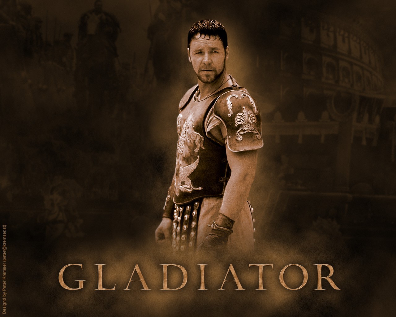 gladiator tapete,poster,film,schriftart,digitales compositing,album cover