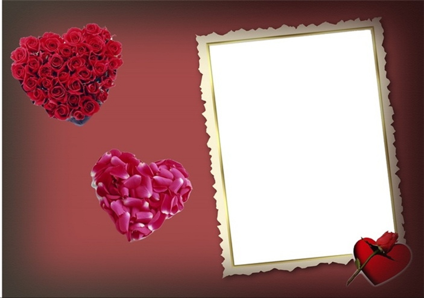 papier peint cadre photo,cœur,rouge,rose,la saint valentin,pétale