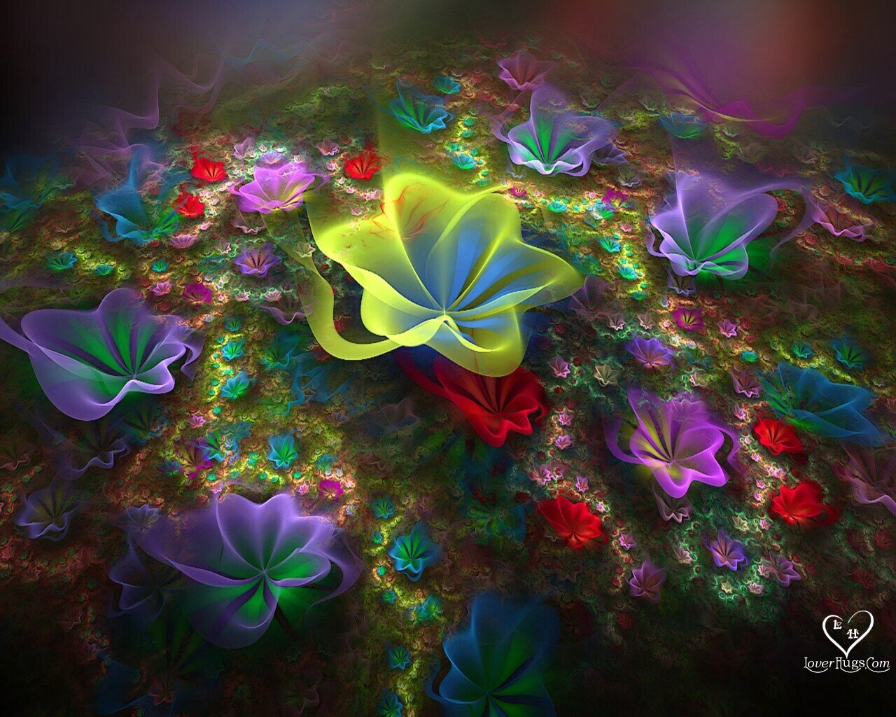 3d flower wallpaper,fractal art,art,graphic design,psychedelic art,organism