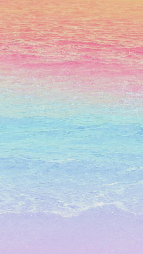 パステル壁紙hd,空,青い,ピンク,海,地平線