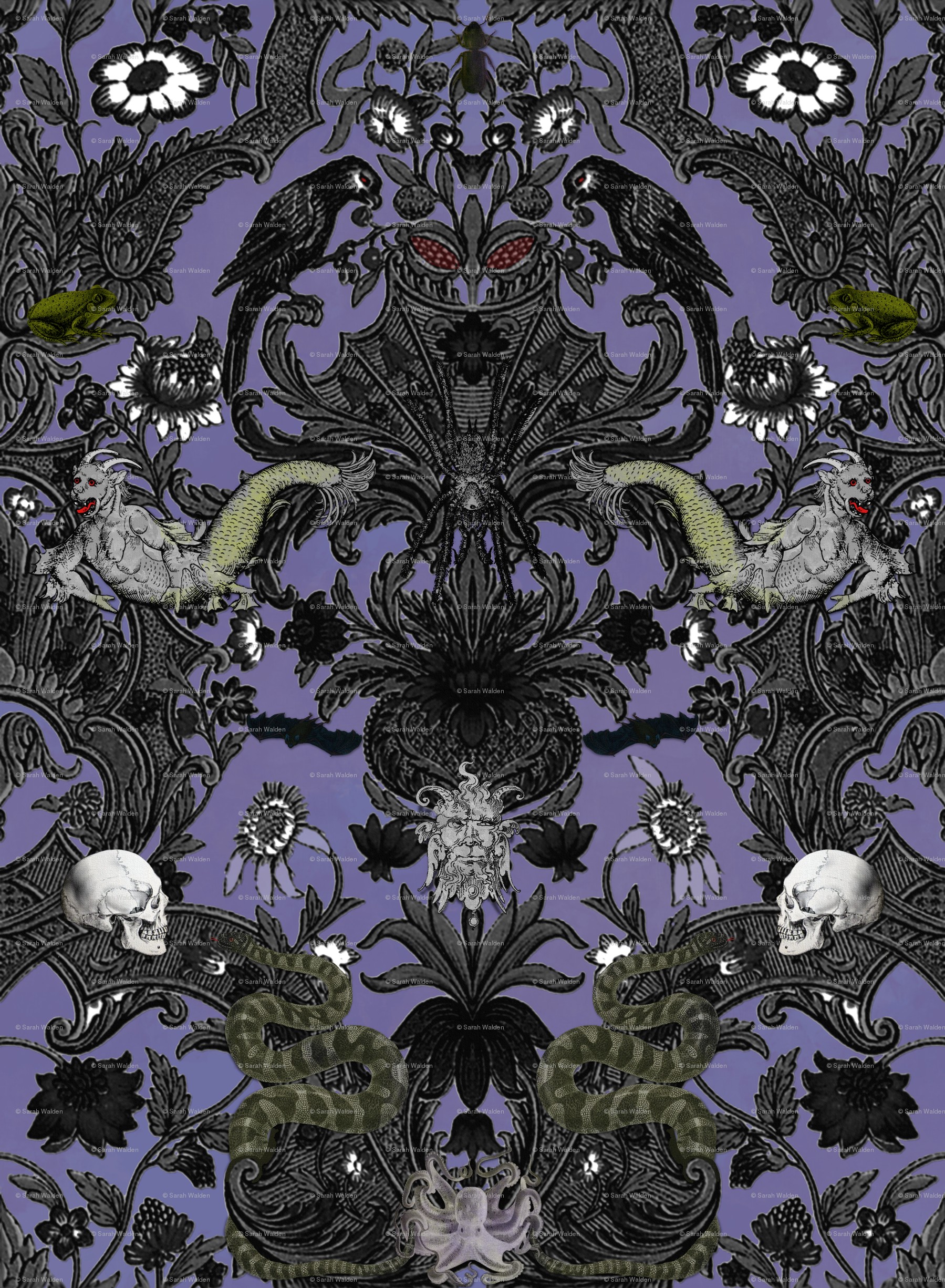 Haunted Mansion Purple Wallpaper