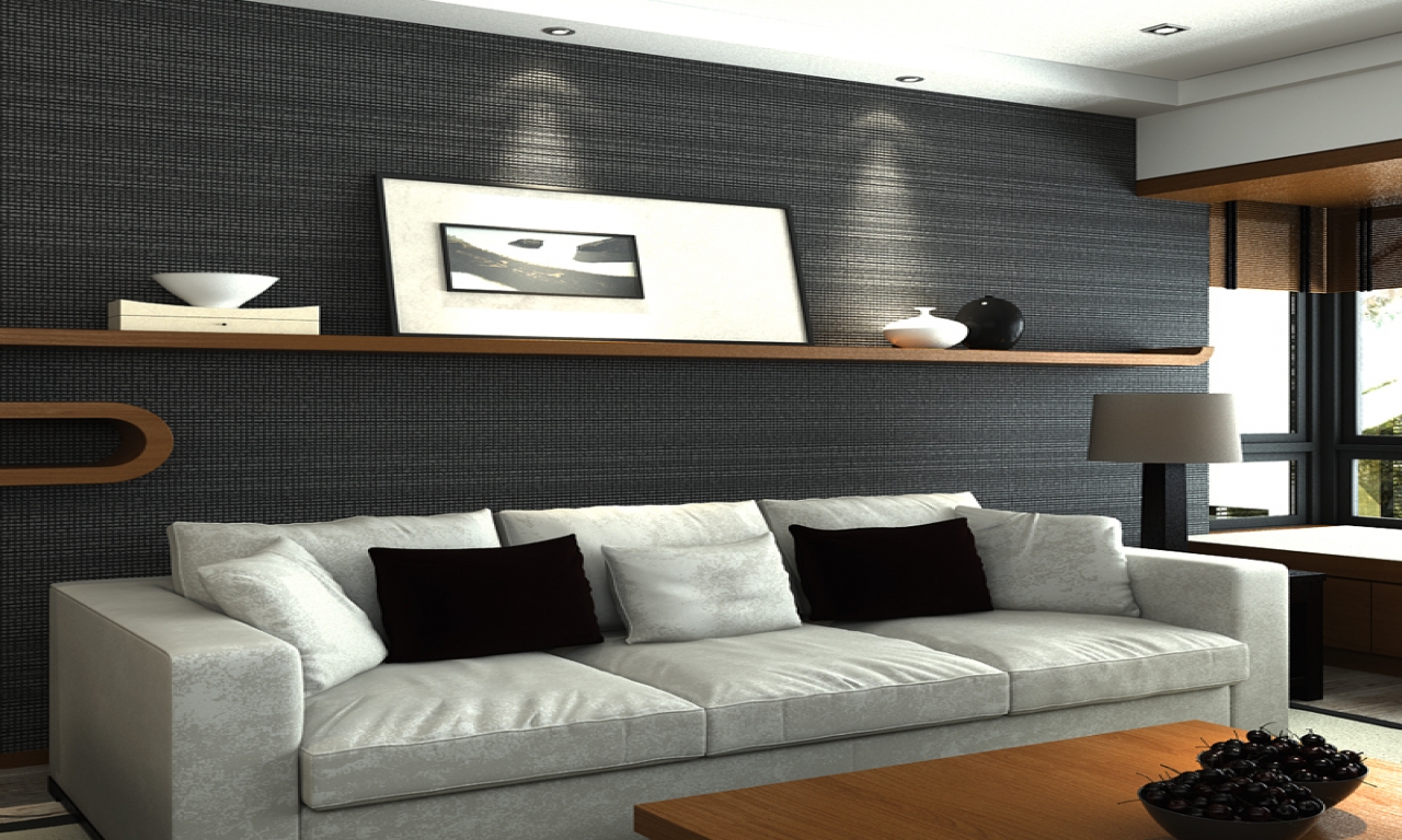 papel tapiz gris salón,sala,diseño de interiores,habitación,mueble,pared