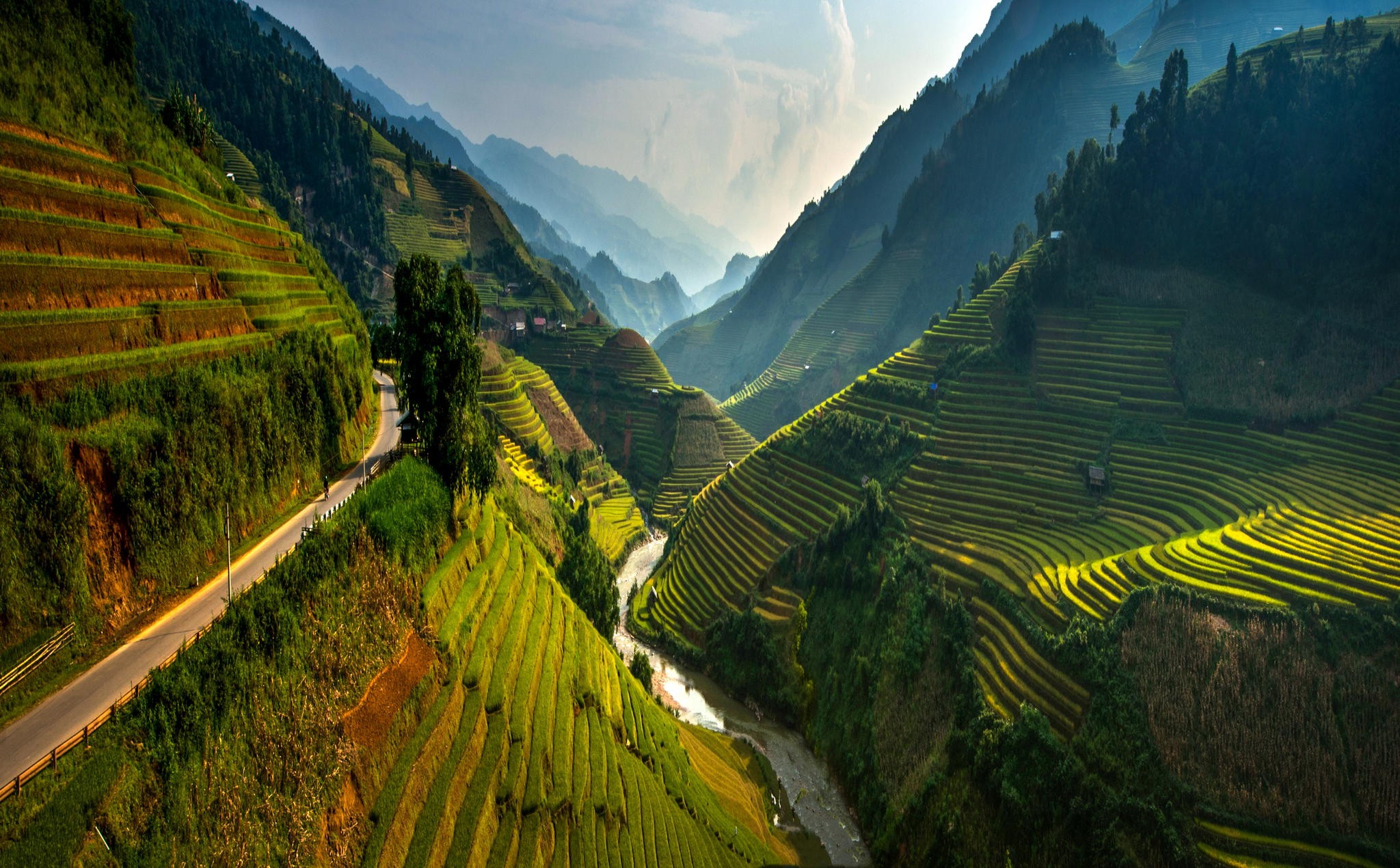 ベトナムの壁紙,テラス,自然,自然の風景,風景,山