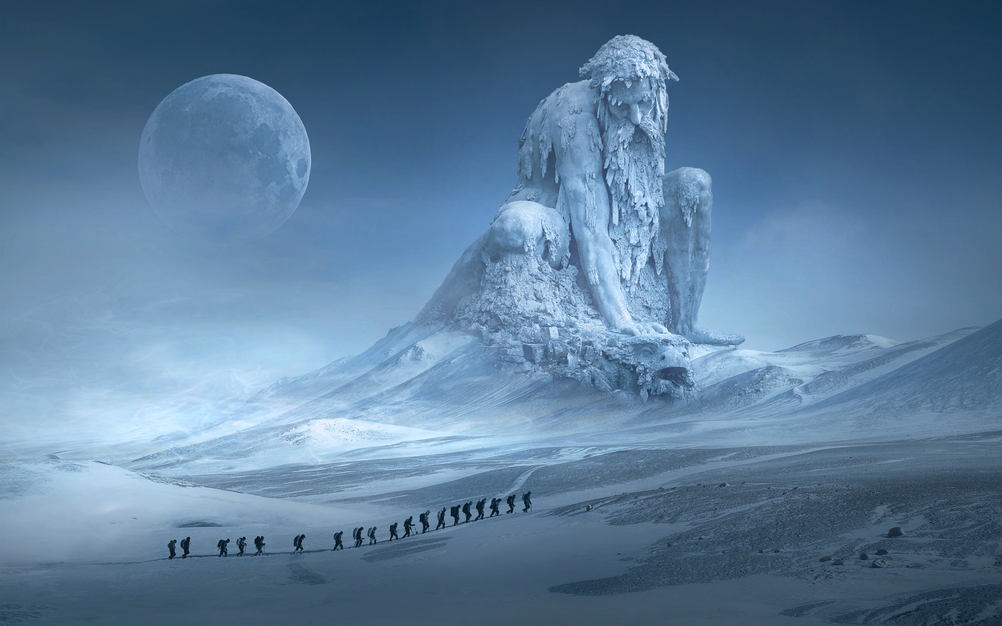 fondo de pantalla de aventura,luna,cielo,atmósfera,hielo,objeto astronómico