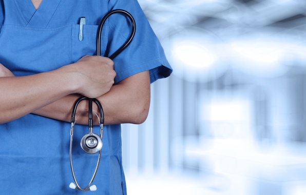 carta da parati infermiera,blu,stetoscopio,infermiere,blu elettrico,spalla