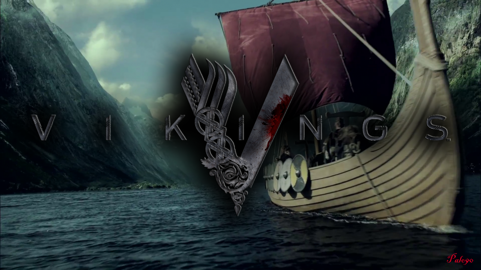 vikings fond d'écran hd,oeuvre de cg,illustration,conception graphique,fiction,bateau fantôme