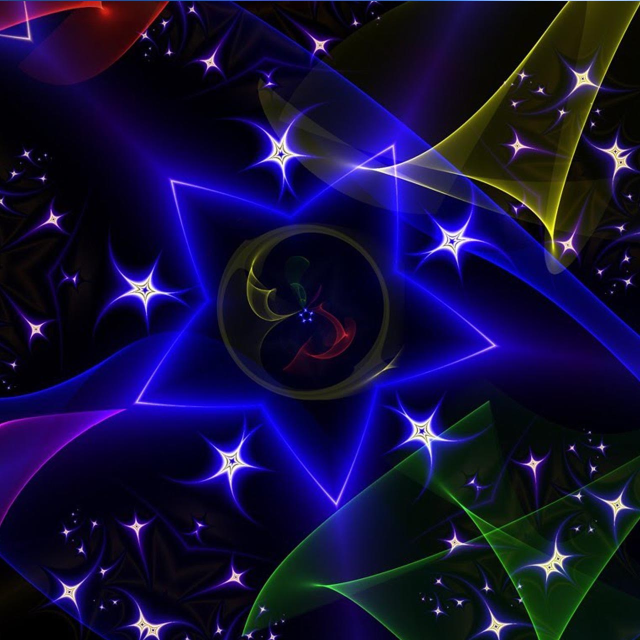 fondo de pantalla de estrellas,azul,arte fractal,ligero,azul eléctrico,púrpura